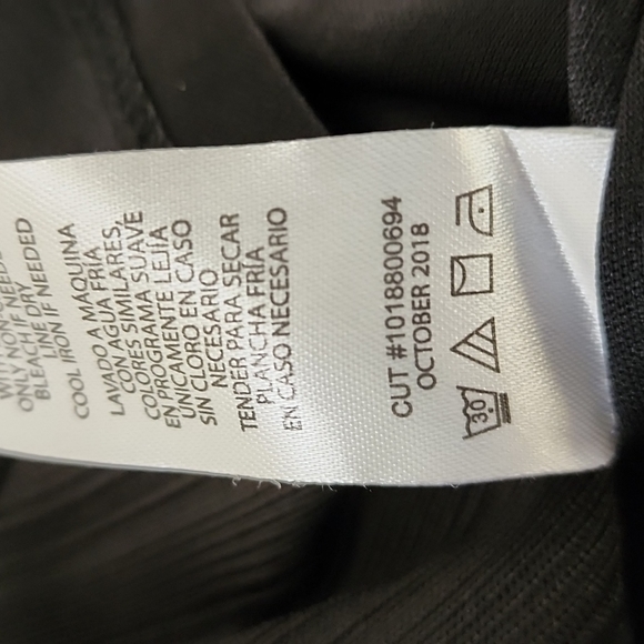 SPIRIT OF GRACE NORDSTROM Black Cut Out Wrap Dress L M Bodycon Criss Cross Front - Picture 13 of 15